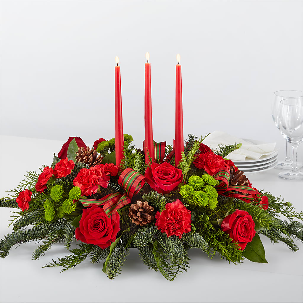 By the Candlelight Centerpiece – LAKELINE FLORIST & GIFTS, Austin TX