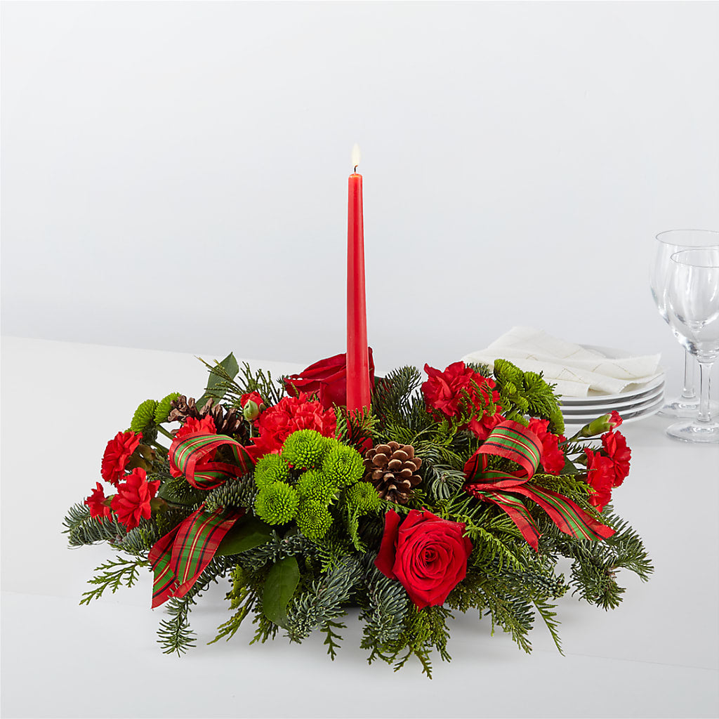 By the Candlelight Centerpiece – LAKELINE FLORIST & GIFTS, Austin TX