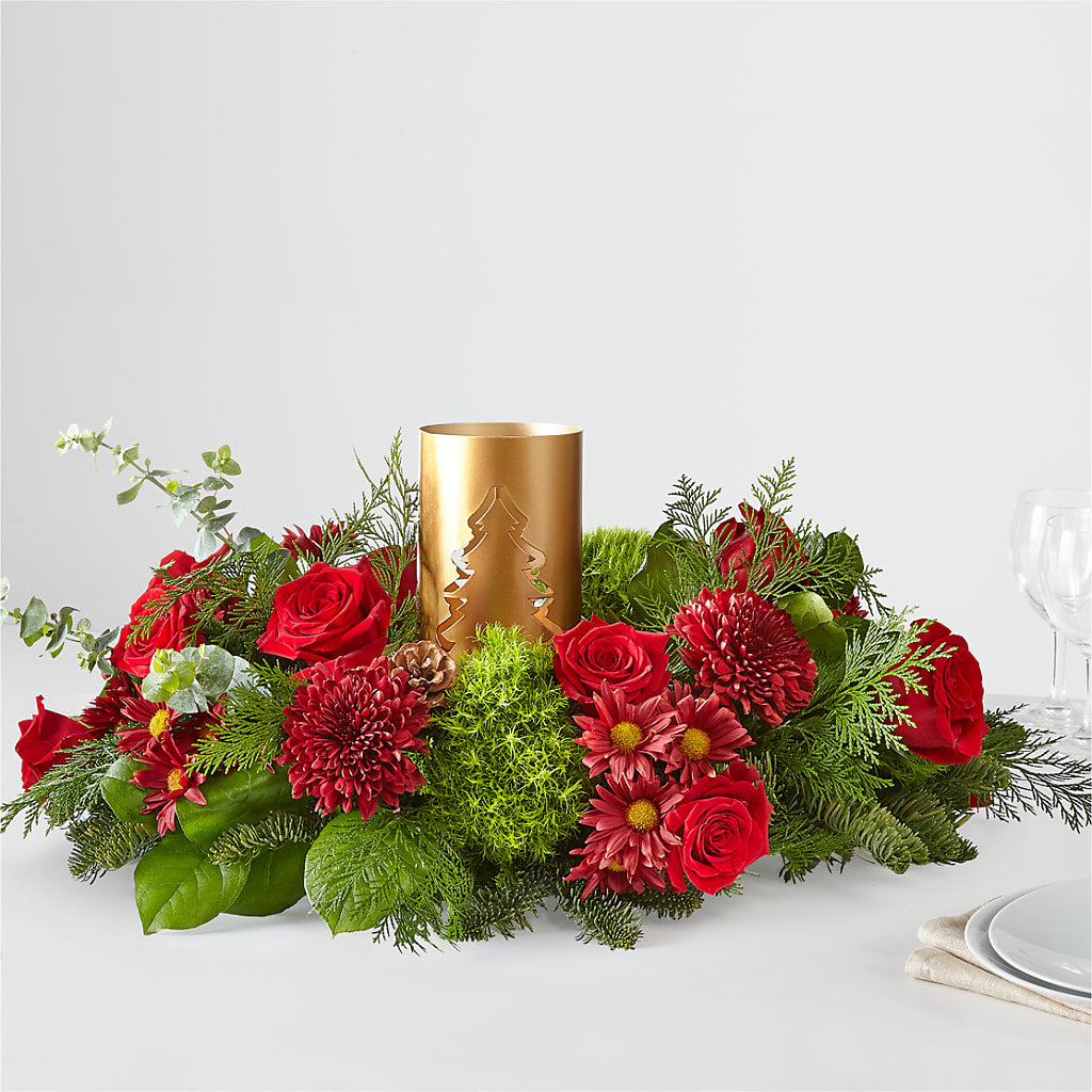 Toast the Season Centerpiece – LAKELINE FLORIST & GIFTS, Austin TX