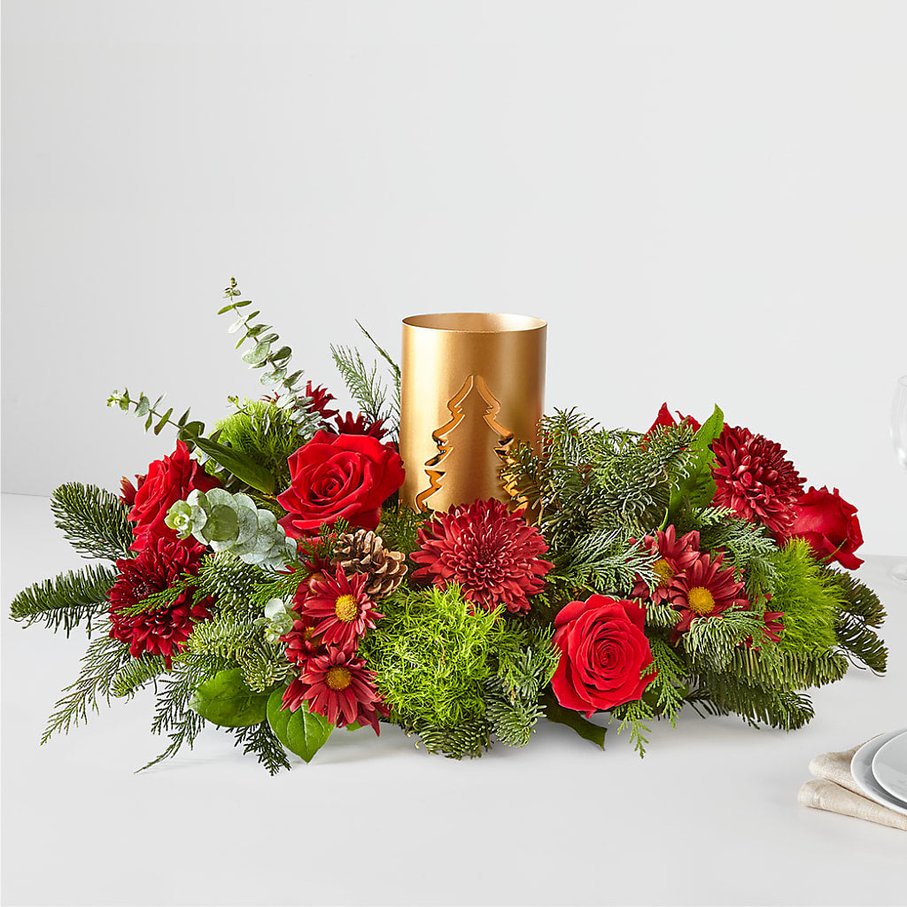 Toast the Season Centerpiece – LAKELINE FLORIST & GIFTS, Austin TX