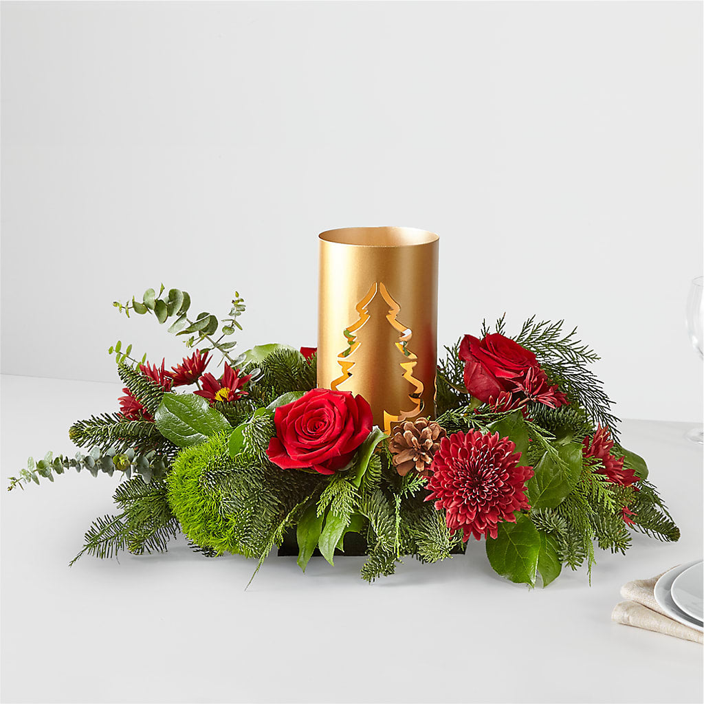 Toast the Season Centerpiece – LAKELINE FLORIST & GIFTS, Austin TX