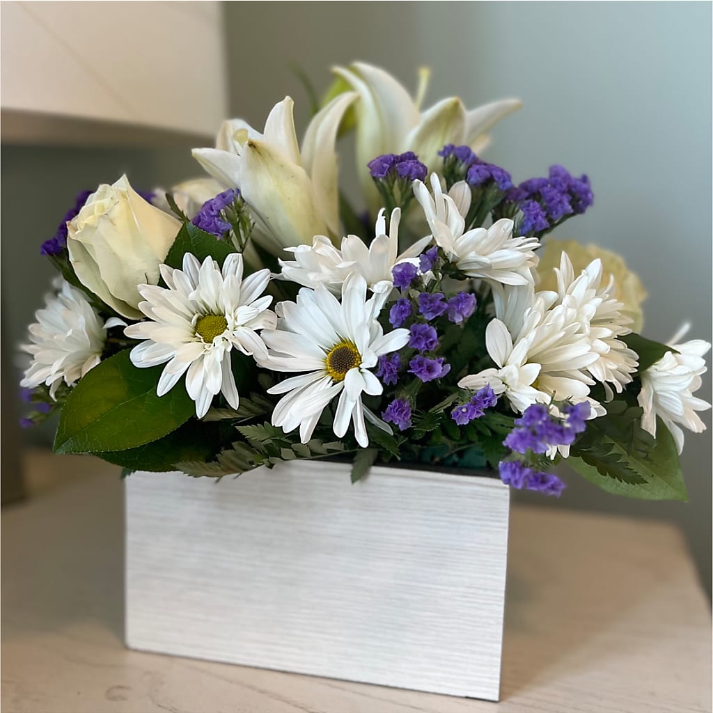 Beyond Blue Box Bouquet – LAKELINE FLORIST & GIFTS, Austin TX