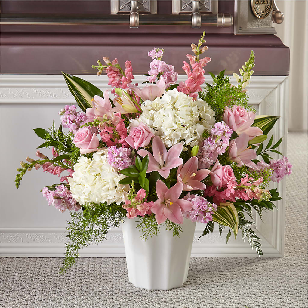 Simply Serene Floor Basket – LAKELINE FLORIST & GIFTS, Austin TX