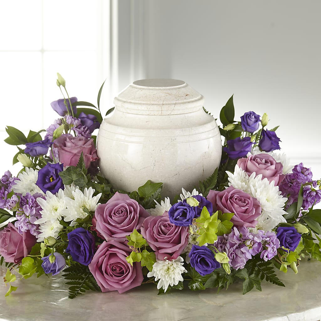 Blooming Sympathy Cremation Adornment – LAKELINE FLORIST & GIFTS, Austin TX