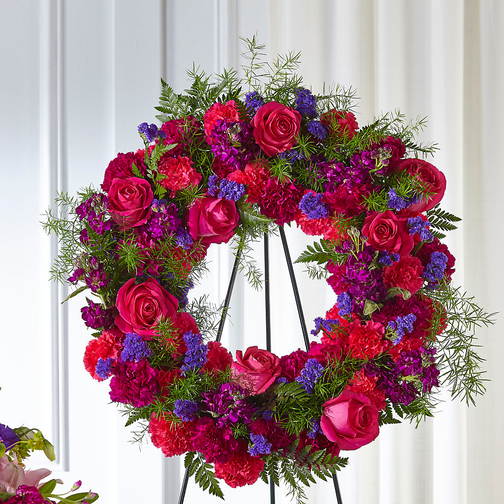 Calming Colors Wreath – LAKELINE FLORIST & GIFTS, Austin TX