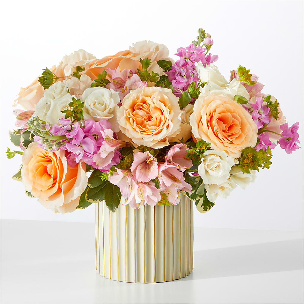 Paradise Bouquet with Ivory Vase – LAKELINE FLORIST & GIFTS, Austin TX