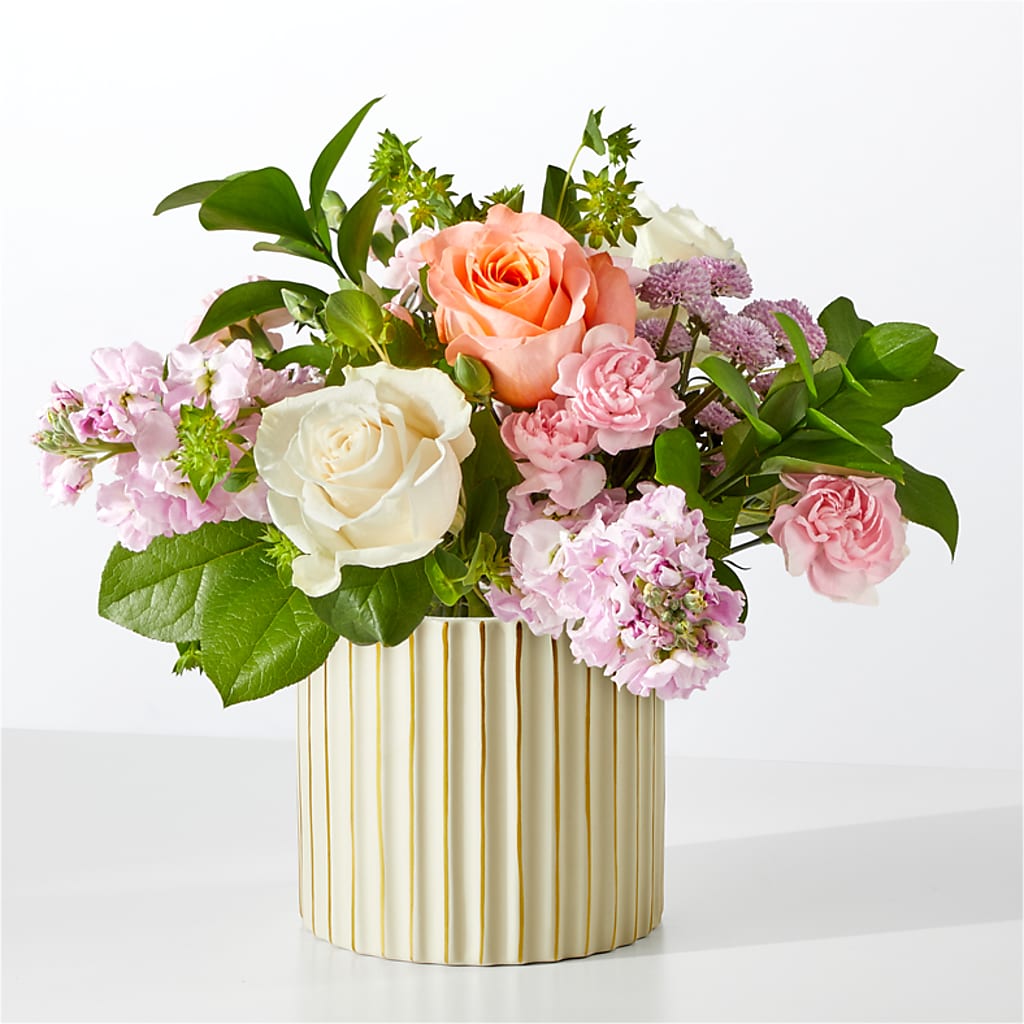 French Market Bouquet with Ivory Vase – LAKELINE FLORIST & GIFTS, Austin TX