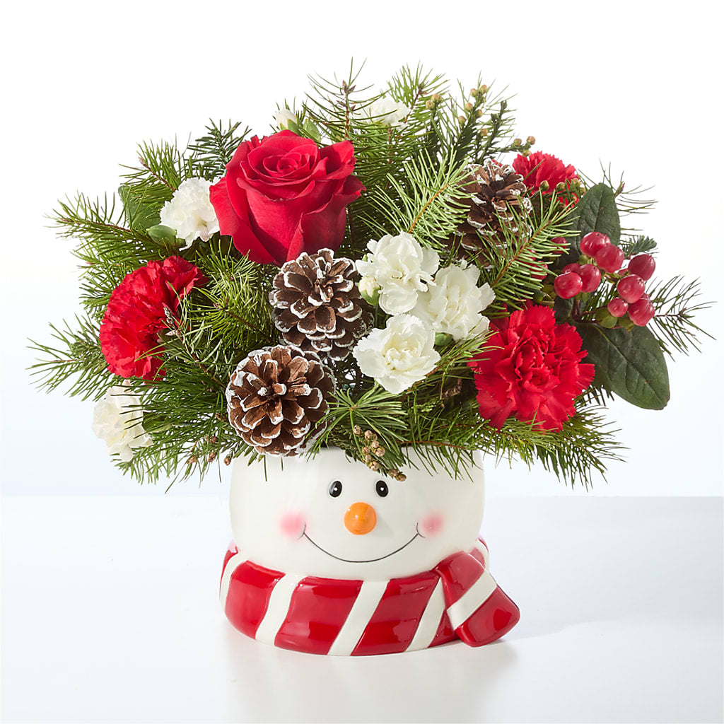 Jolly Snowman Bouquet – LAKELINE FLORIST & GIFTS, Austin TX