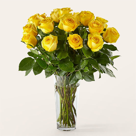 Long Stem Yellow Rose Bouquet – LAKELINE FLORIST & GIFTS, Austin TX