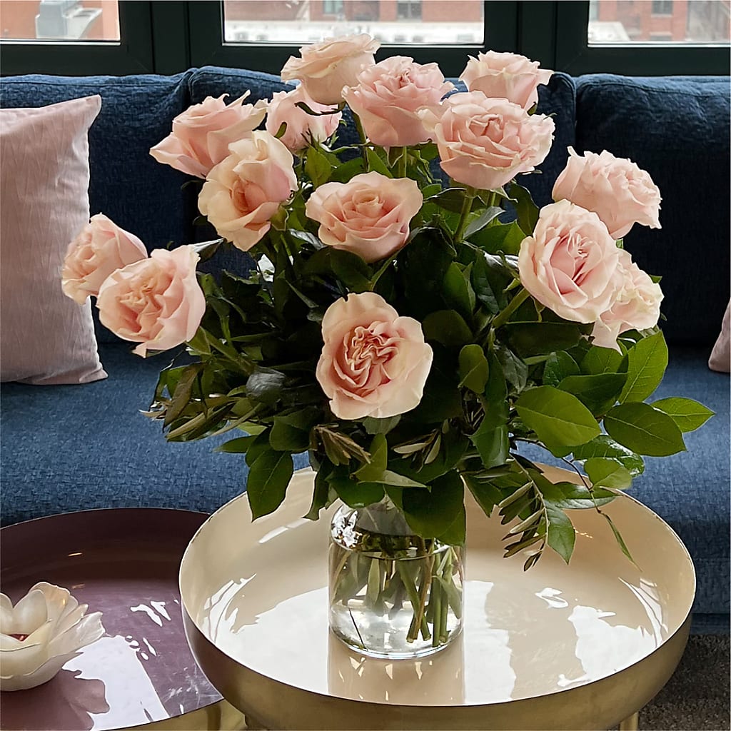 Long Stem Pink Rose Bouquet – LAKELINE FLORIST & GIFTS, Austin TX