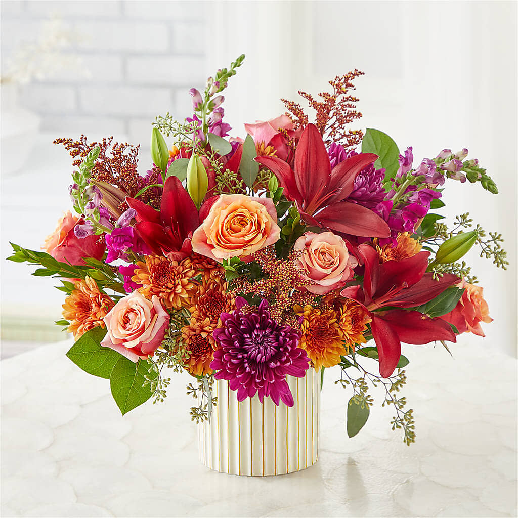 Burgundy Landscape Bouquet – LAKELINE FLORIST & GIFTS, Austin TX
