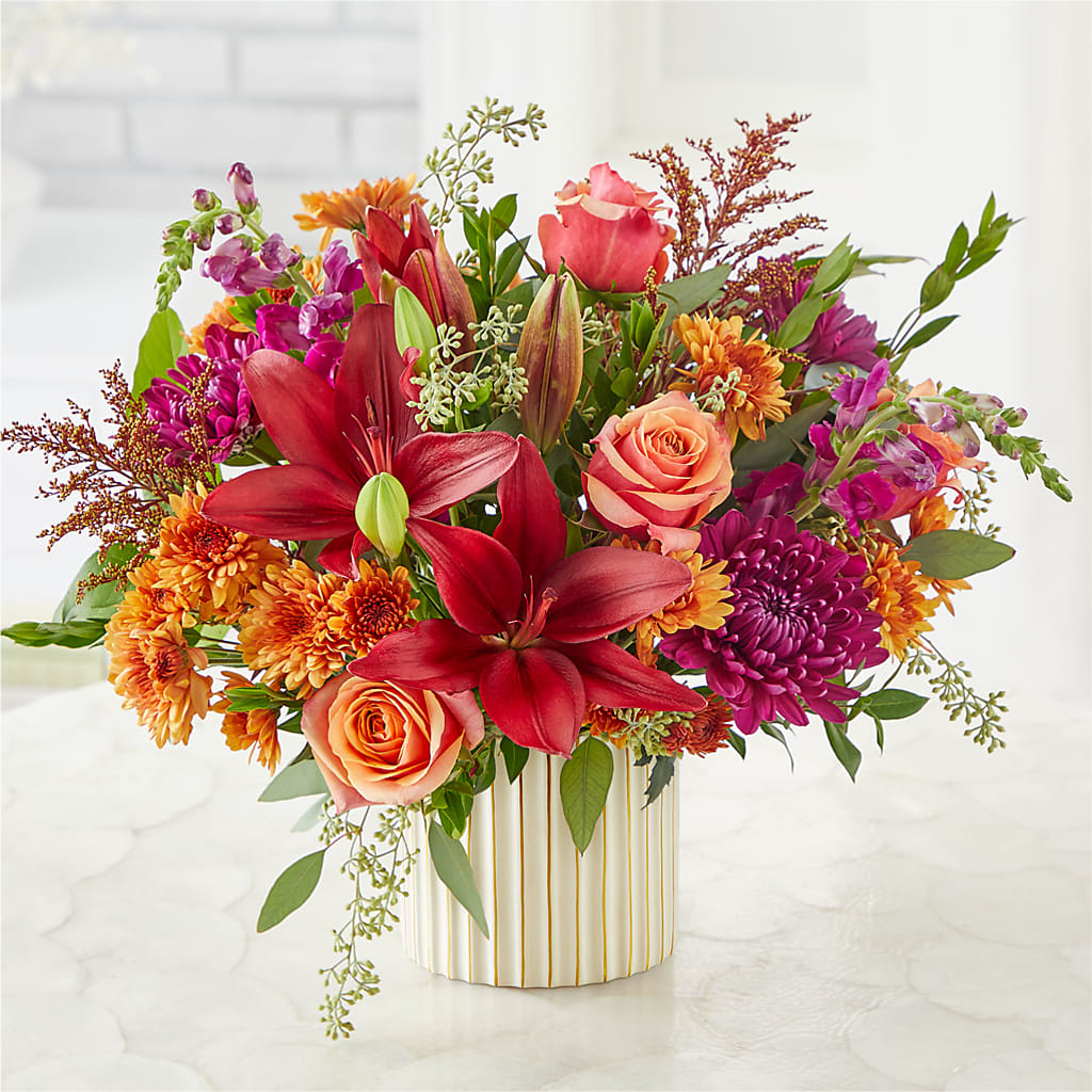 Burgundy Landscape Bouquet – LAKELINE FLORIST & GIFTS, Austin TX