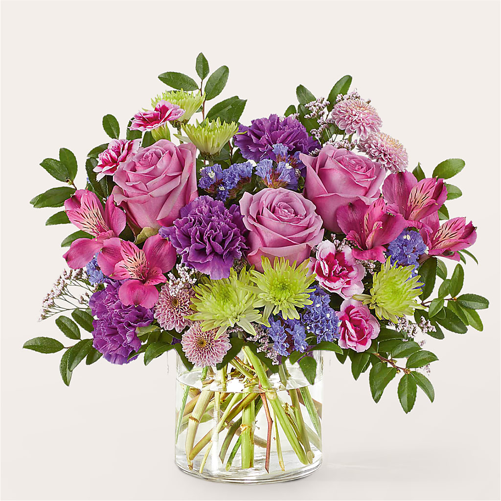 Glass Half Full Bouquet – LAKELINE FLORIST & GIFTS, Austin TX