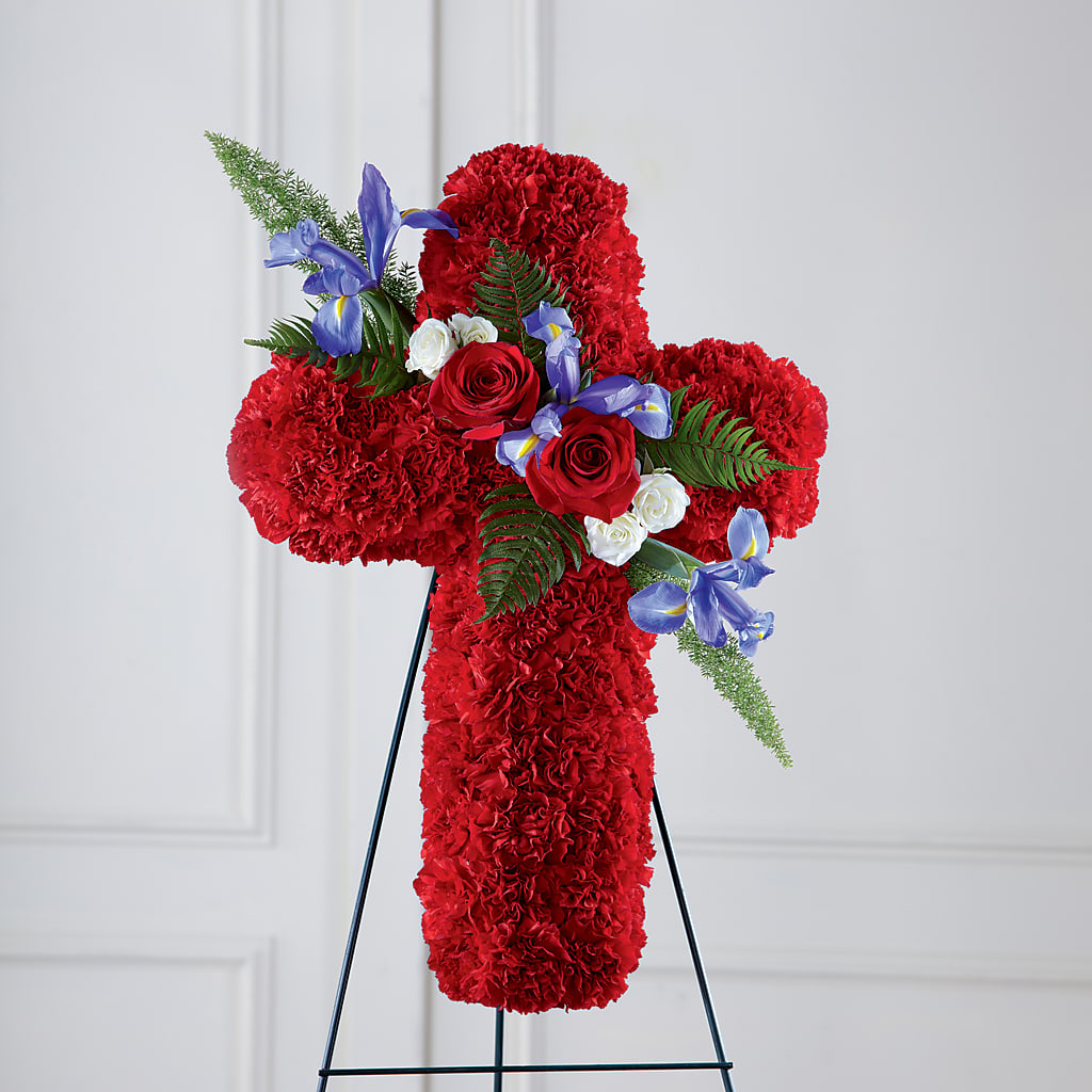 Faithful Hero Floral Cross – LAKELINE FLORIST & GIFTS, Austin TX