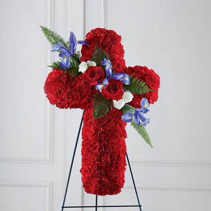 Faithful Hero Floral Cross – LAKELINE FLORIST & GIFTS, Austin TX