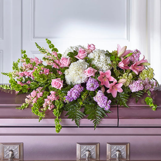 Life's Gratitude Casket Spray – LAKELINE FLORIST & GIFTS, Austin TX