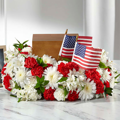 Spirit of Patriotism Cremation Adornment – LAKELINE FLORIST & GIFTS, Austin TX