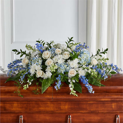 Timeless Essence Casket Spray – LAKELINE FLORIST & GIFTS, Austin TX