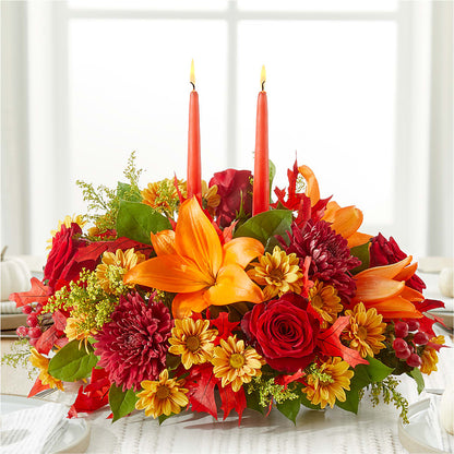 Autumn's Embrace Centerpiece – LAKELINE FLORIST & GIFTS, Austin TX