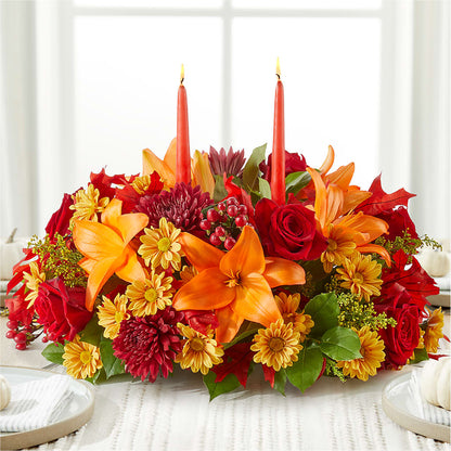 Autumn's Embrace Centerpiece – LAKELINE FLORIST & GIFTS, Austin TX
